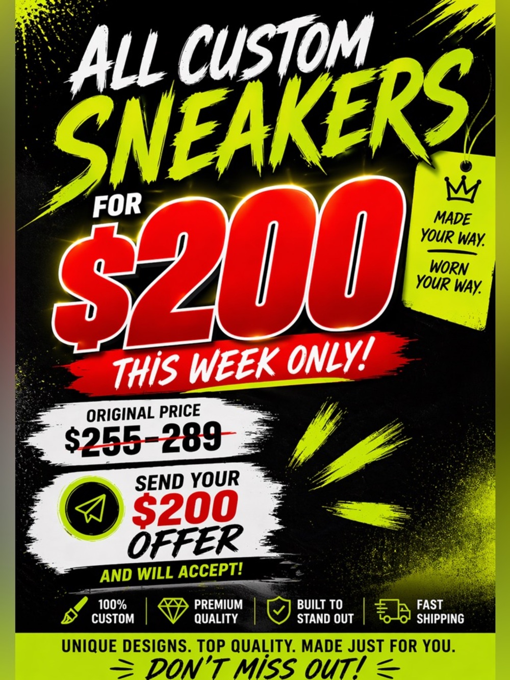 Custom Sneakers Sale